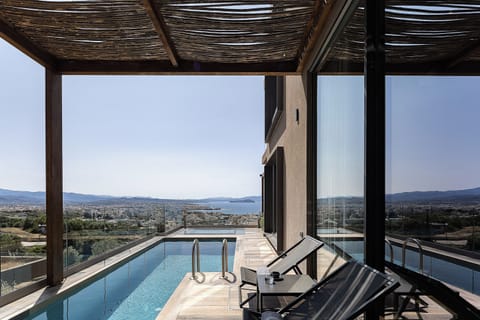 A second 15 sq.m pool with a depth of 1.60m, utilizing salt water electrolysis and equipped with a counter-current swimming system.