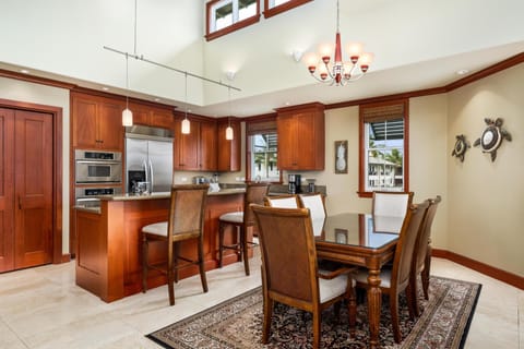 You can socialize whether cooking or eating at the table