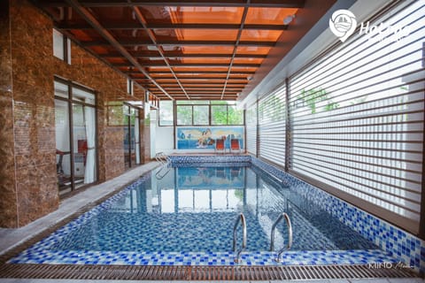 Indoor pool, a heated pool