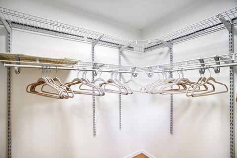 Plenty of closet space for all your clothing needs