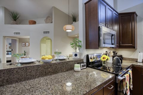 The breakfast bar and open concept so you are always a part of the conversation