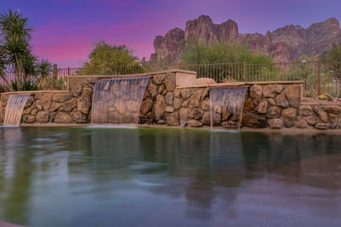 A heated pool