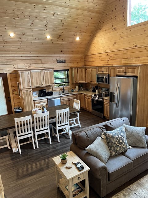 Beautiful wood details throughout the cabin. 