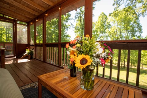 Screened in deck
