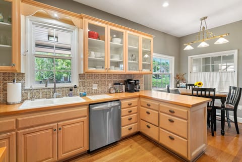 Spacious Kitchen with Stainless Steel Appliances