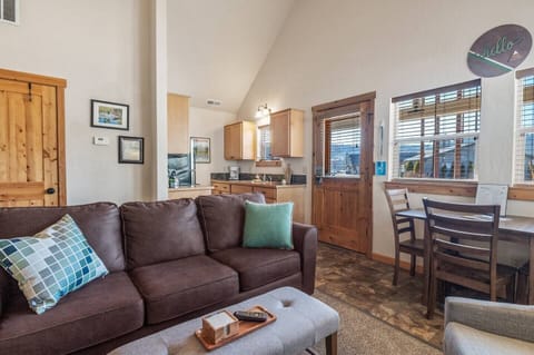 Living Room, Kitchen View