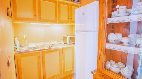 Fridge, dishwasher, coffee/tea maker