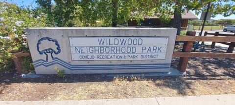 Wildwood Neighborhood Park entrance sign