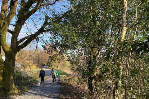 Beckside Cottage footpath into village along old railway line