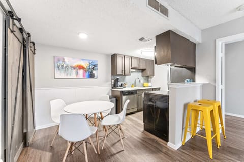 Dining area and kitchen