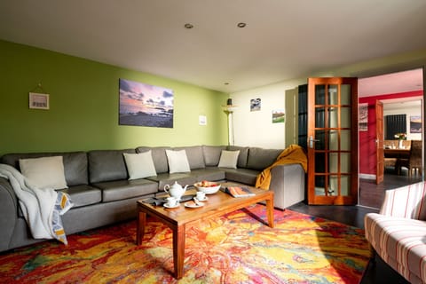 Plenty of seating for everyone in the large living room