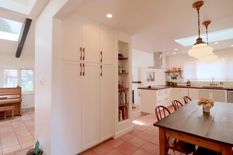 View of dining room into kitchen...