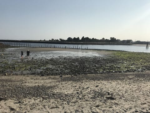 Beach nearby, sun loungers, beach towels