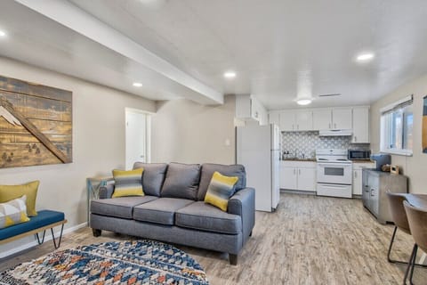 Our living area and kitchen.