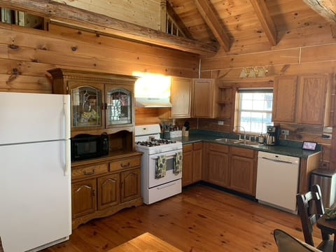 Kitchen with gas stove & oven, dishwasher, everything needed to cook!
