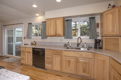Fully stocked kitchen with appliance
