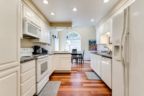 Equipped w/ all necessary kitchen items to cook as if you are at your own home.