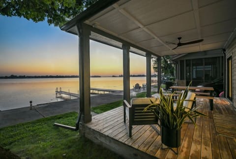 Sunset views from the porch. 
