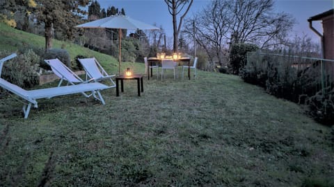 relaxing under the stars after a hot summer day.