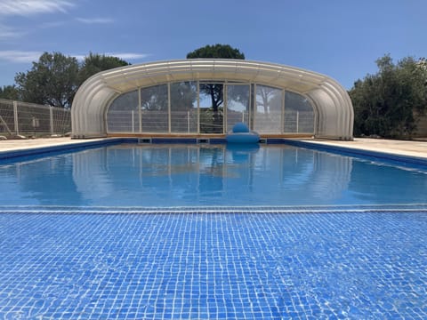 A heated pool
