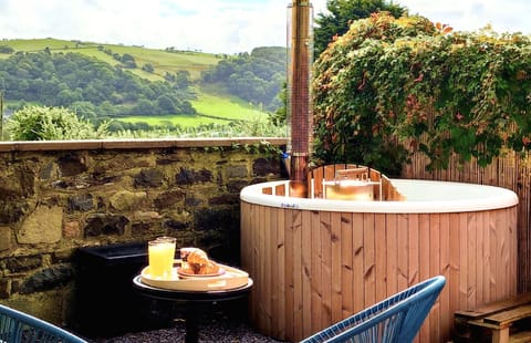 Wood-fired Swedish hot tub