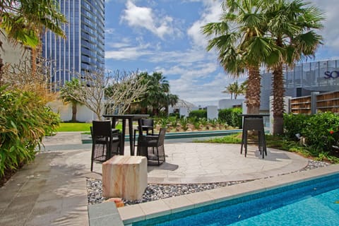 Indoor pool, outdoor pool