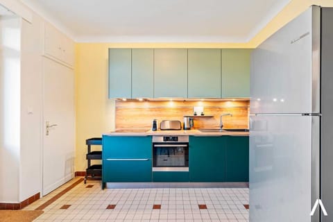 Fully equipped kitchen with modern appliances and generous counter space. Whether preparing a quick breakfast or a home-cooked dinner, this space makes cooking easy and enjoyable.