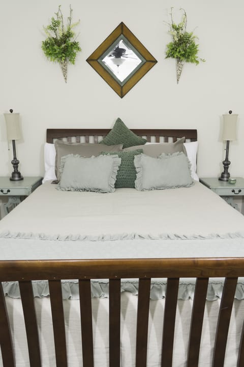 Comfortable Leesa mattress in a private bedroom.