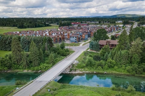 The river is just a short walk away