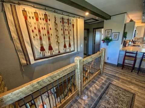 Stairs to walk-out lower level