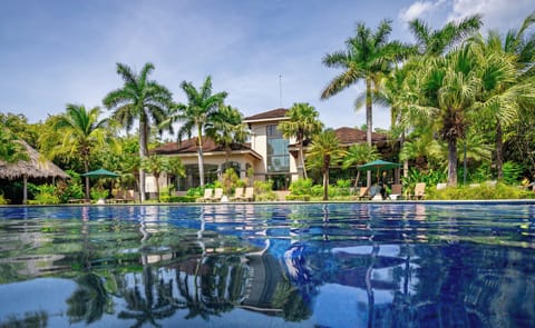 An infinity pool, a heated pool