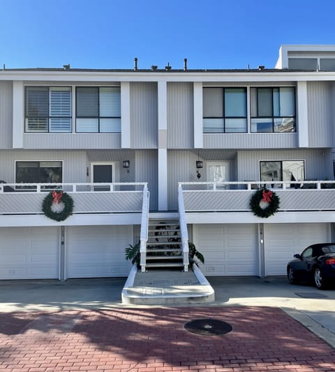 Two parking spots and center parking for guests. 