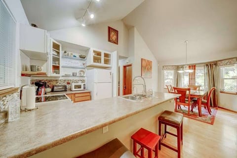 Enjoy the large kitchen where you can prepare a meal before you go about your day