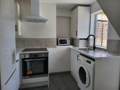 Microwave, oven, stovetop, electric kettle