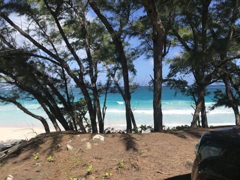 Beach nearby, sun loungers, beach towels