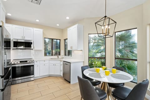 Fully equipped kitchen with coffee maker