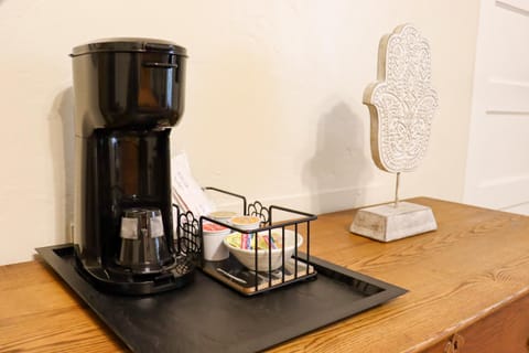 Fridge, microwave, coffee/tea maker