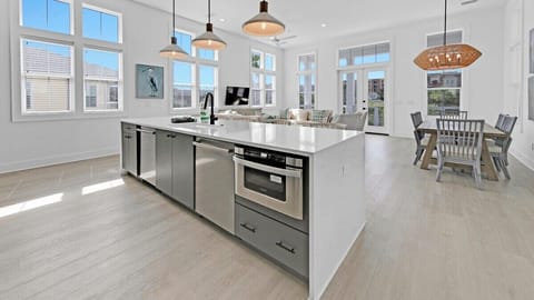 Large open kitchen and living room