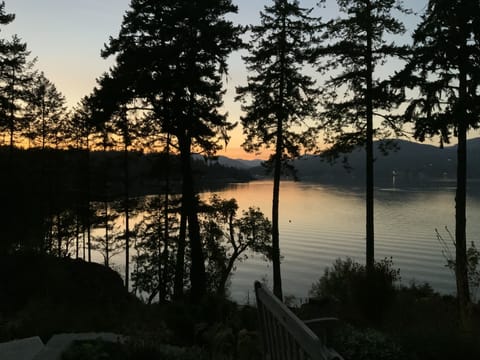 Sun setting on the basin.