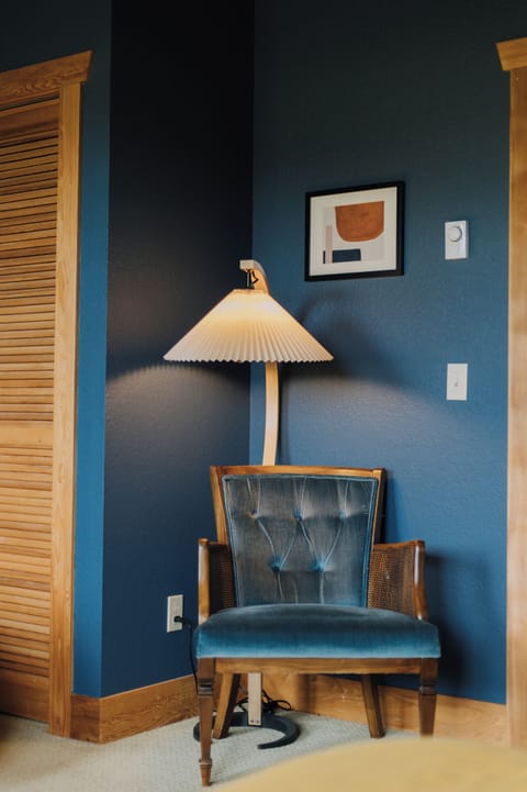 Bedroom 2: 1 queen bed, 1 King bed with views of protected wetland.