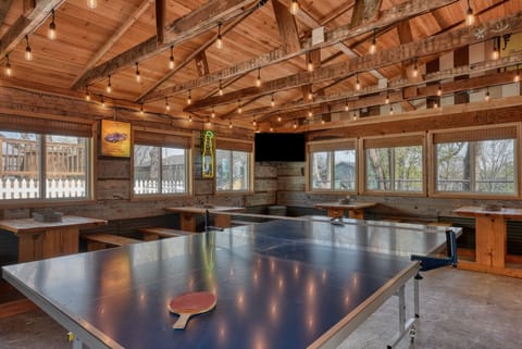 Enjoy access to an 1800 square foot open air private entertainment barn with your rental - only registered guests may access. To host an event - a per additional guest fee will apply and must be coordinated prior to event.