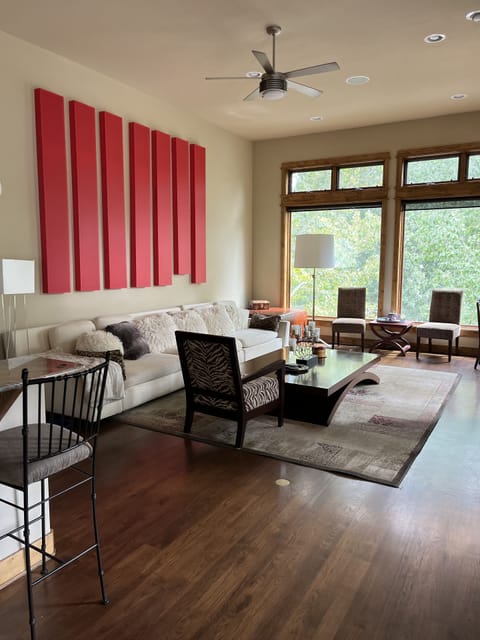 Living room open floor plan.