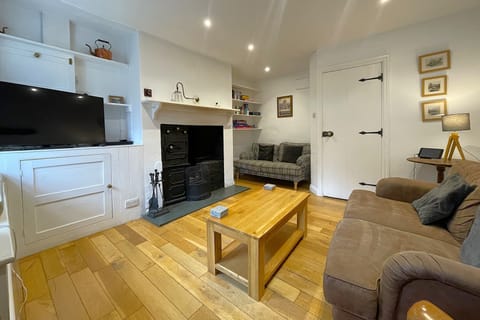 The original black lead range open fire is perfect to get cosy in font of after a day of adventures