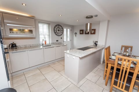 The front door opens into the wonderful kitchen space