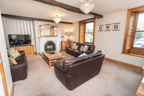 You will find 3 large sofas in the lounge, plenty of room for everyone to relax