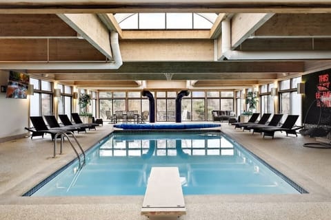 Your very own indoor pool heated year-round with views overlooking the golf course!