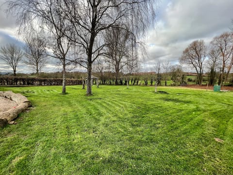 Outside communal area.