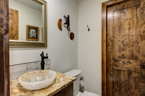 1/2 bathroom on main floor 