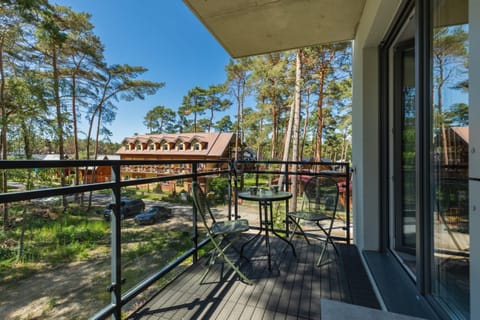 View from the apartment of the surrounding area. 