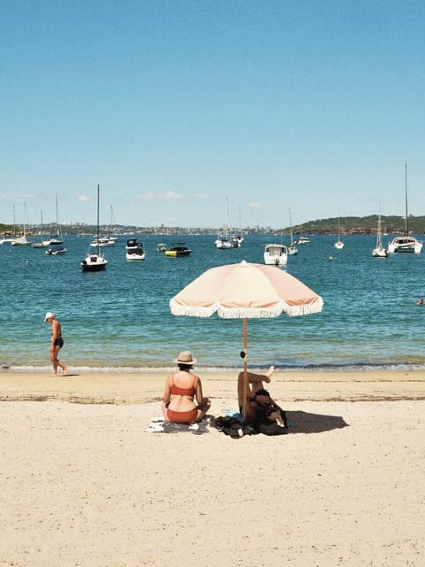 Beach nearby, sun loungers